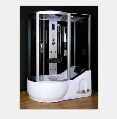 中国 磨かれたフレームの蒸気のシャワーのエンクロージャ、蒸気のシャワーのキュービクルの単一のドアの滑走様式 サプライヤー