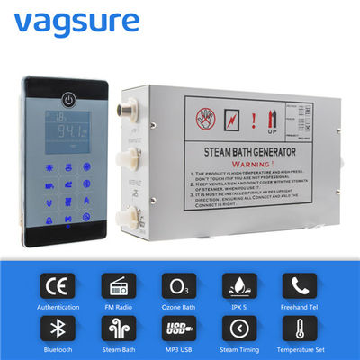 中国 LCDのタッチ画面/ブルートゥースのコントロール パネルが付いている防水IPX5蒸し風呂装置 サプライヤー