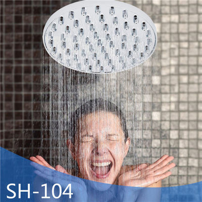 中国 セービングの頭上式の降雨量のシャワー・ヘッド/5インチのシャワー・ヘッドのスライバ色に水をまいて下さい サプライヤー