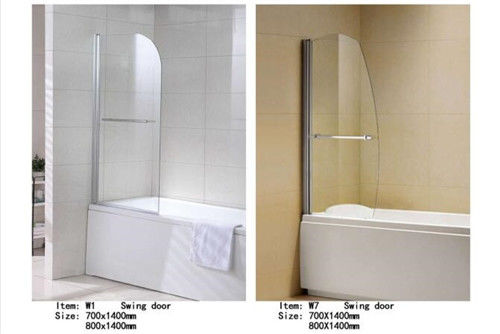 中国 振動開いた一つのガラス浴スクリーンは、さまざまな設計304SSハンドル浴スクリーンを修理しました サプライヤー