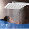 超薄いステンレス鋼のシャワー・ヘッド、調節可能な正方形の降雨量のシャワー・ヘッドの角度 サプライヤー